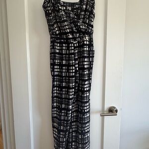 Madewell Black and White Jumpsuit